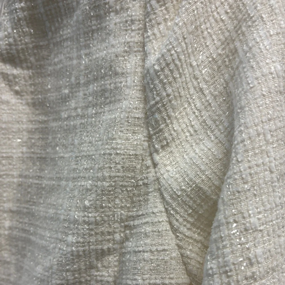 L'ATISTE Textured Cream Blazer with Pearl Button - Picture 8 of 10